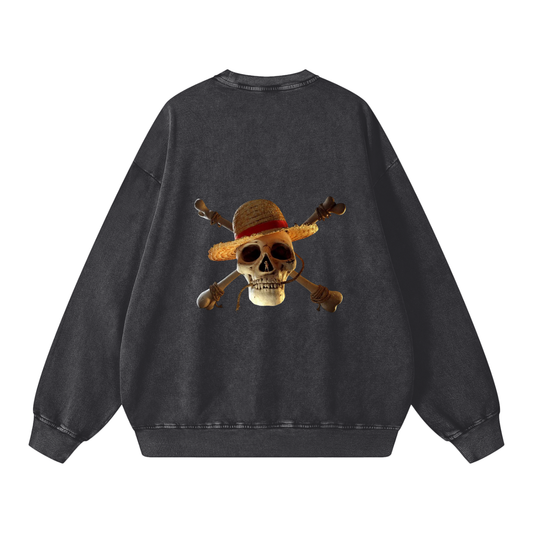 Snow Washed Oversized Sweatshirt